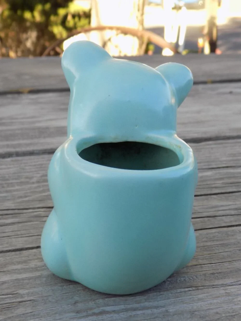 Bear Couple Matching Sm Planter Succulent Babies Room Decor, HAVE CHIPS *